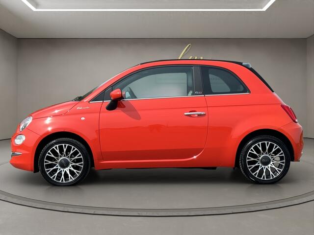 Fiat 500C 1.0 Hybrid Dolcevita 2022 ORANJE | Cabriolet | Leder