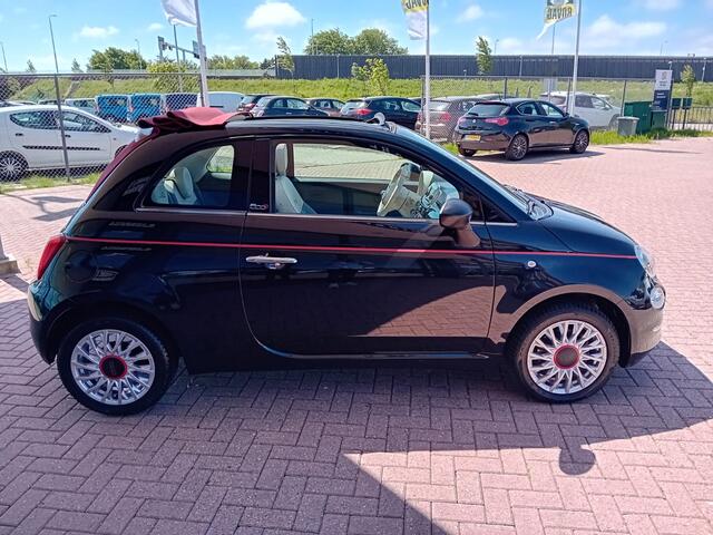 Fiat 500C 1.2 Cabriolet Automaat, Airco(automatisch), Multimediasysteem, Cruise control, Parkeersensoren, Dag rijverlichting, Elektrische ramen en spiegels, Lichtmetalen velgen, Centrale vergrendeling met AB, Zeer nette auto, BOVAG