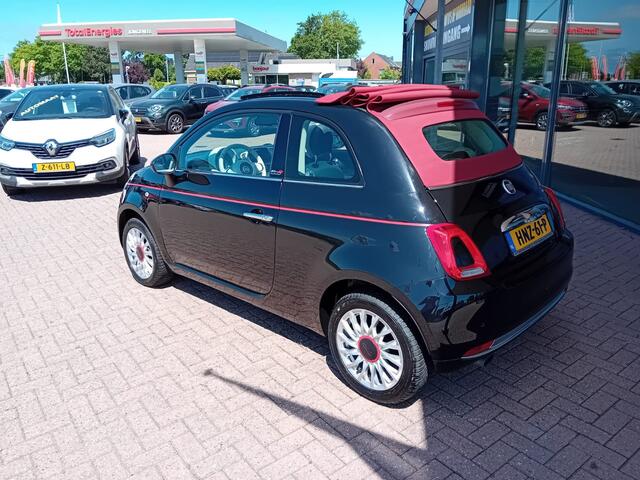 Fiat 500C 1.2 Cabriolet Automaat, Airco(automatisch), Multimediasysteem, Cruise control, Parkeersensoren, Dag rijverlichting, Elektrische ramen en spiegels, Lichtmetalen velgen, Centrale vergrendeling met AB, Zeer nette auto, BOVAG