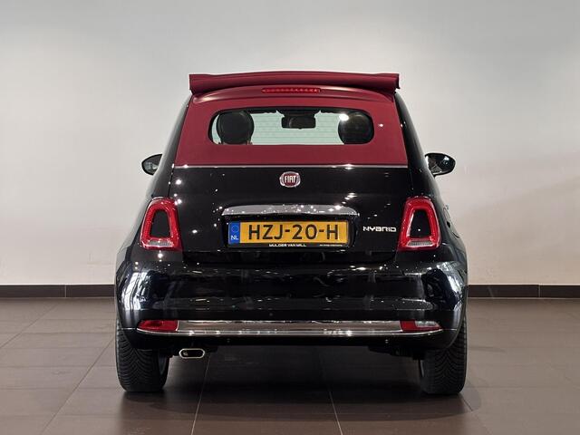 Fiat 500C Cabrio Dolcevita 1.0 Hybrid 70pk | VOUWDAK ROOD | NAVI | CLIMA | DAB+ | PARKEERHULP | APPLE CARPLAY / ANDROID AUTO | ALL-SEASONBANDEN