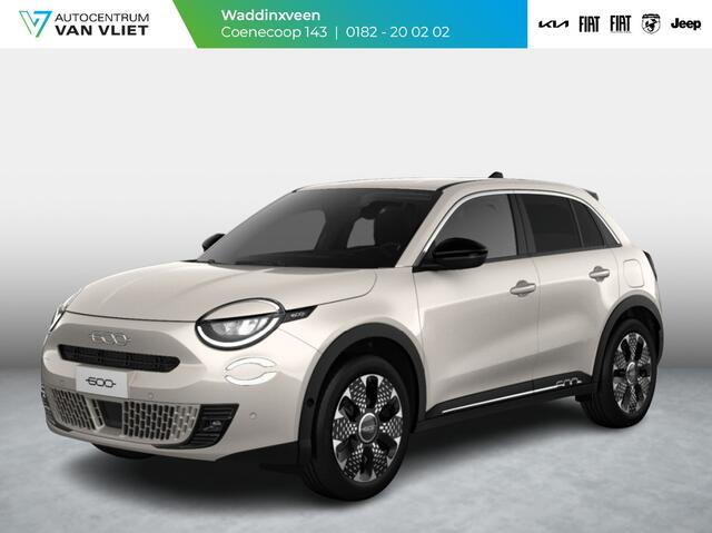 Fiat 600 1.2 Hybrid La Prima | Automaat | PDC | Adapt. Cruise | Clima | Apple Carplay | Stoelverwarming | Keyless | BSM | 18" | Camera