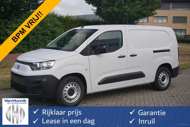 Fiat E-Doblo L2 50 kWh Plus BPM VRIJ Climate, Navi, Camera, Betimmering, 2x Schuifdeur!! NR. J140*