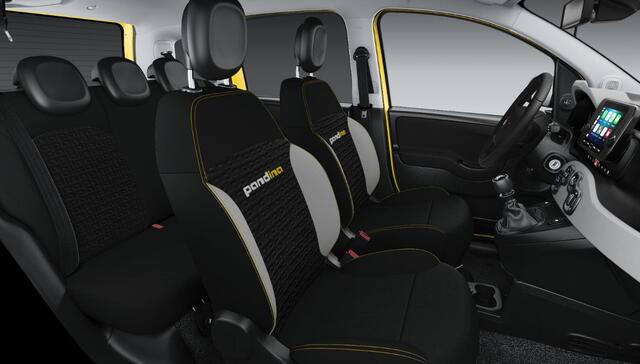 Fiat PANDA 1.0 Hybrid Pandina IDEALE STADSAUTO- ZWART DAK - TWO TONE