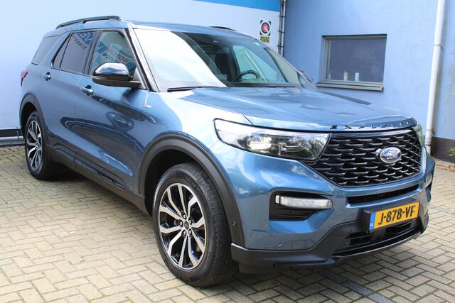 Ford EXPLORER 3.0 V6 EcoBoost PHEV ST-Line 457 PK | Incl. 12 maanden Garantie | Trekhaak | Panoramadak | 360* Camera | Memory Stoelen | Stoel/Stuur Verwarming | Stoel Ventilatie | Adaptive cruise controle | Parkeersensoren v/a | Navigatie | Massage Stoelen | Achterbank