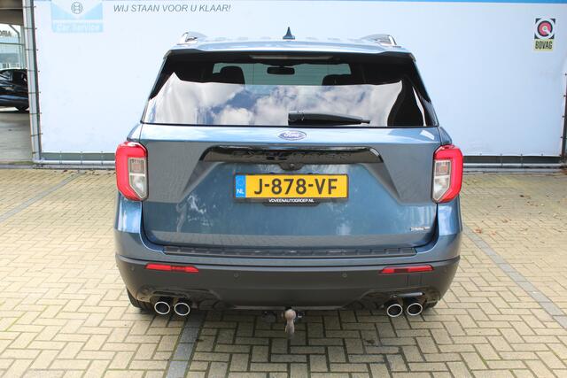 Ford EXPLORER 3.0 V6 EcoBoost PHEV ST-Line 457 PK | Incl. 12 maanden Garantie | Trekhaak | Panoramadak | 360* Camera | Memory Stoelen | Stoel/Stuur Verwarming | Stoel Ventilatie | Adaptive cruise controle | Parkeersensoren v/a | Navigatie | Massage Stoelen | Achterbank