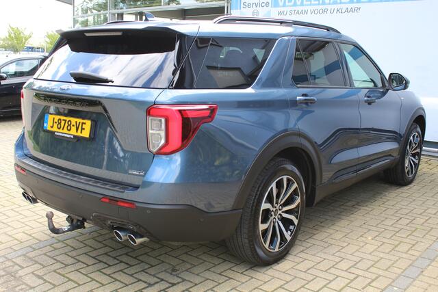 Ford EXPLORER 3.0 V6 EcoBoost PHEV ST-Line 457 PK | Incl. 12 maanden Garantie | Trekhaak | Panoramadak | 360* Camera | Memory Stoelen | Stoel/Stuur Verwarming | Stoel Ventilatie | Adaptive cruise controle | Parkeersensoren v/a | Navigatie | Massage Stoelen | Achterbank