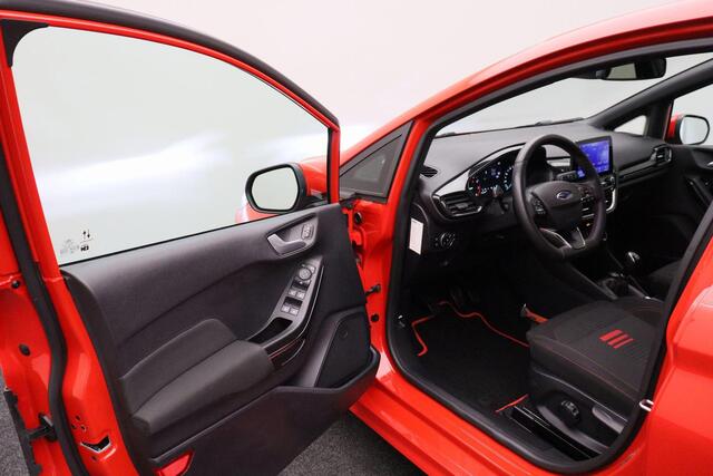 Ford FIESTA 1.0 EcoBoost Hybrid ST-Line X 2023 | CarPlay | 1e Eigenaar | Airco | Navigatie | Cruise Control | Achteruitrij Carmera | Parkeersensoren | Stoelverwarming | Stuurverwarming | Boekjes | Nationale Autopas
