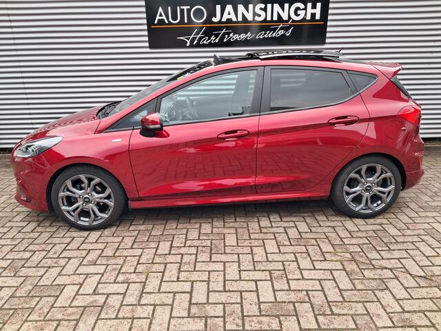 Ford FIESTA 1.0 EcoBoost Hybrid ST-Line X en Schuif/kanteldak | Clima | Cruise | Navigatie | Camera | PDC voor en achter | LM Velgen | DE MOOISTE VAN NEDERLAND!!!! NIEUWSTAAT!!!