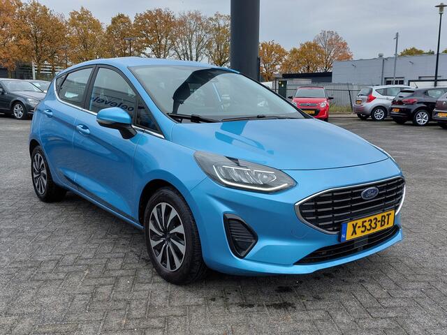 Ford FIESTA 1.0 EcoBoost 125pk Hybrid Titanium 5-Deurs | Apple Carplay+Android Auto | Clima | Adap.Cruise | Pdc | Rijstrook+Licht+Regensensor | Stoel+Stuurwielverwarming | Voorruitverwarming
