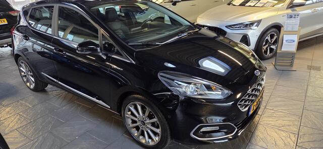 Ford FIESTA 1.0 EcoBoost Hybrid Vignale Lederen bekleding-125pk-addaptieve cruise-winterpack