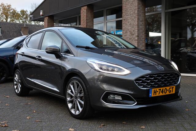 Ford FIESTA 1.0 EcoBoost Vignale LEER PANO CARPLAY B&O STOEL/STUUR/RUITVERW. CAMERA ACC CLIMA NAVI DAB NAP 2XPDC 17''LMV