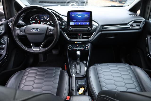 Ford FIESTA 1.0 EcoBoost Vignale LEER PANO CARPLAY B&O STOEL/STUUR/RUITVERW. CAMERA ACC CLIMA NAVI DAB NAP 2XPDC 17''LMV
