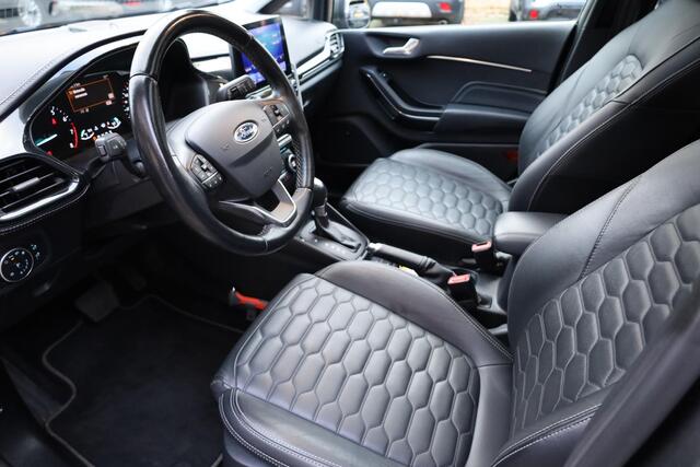 Ford FIESTA 1.0 EcoBoost Vignale LEER PANO CARPLAY B&O STOEL/STUUR/RUITVERW. CAMERA ACC CLIMA NAVI DAB NAP 2XPDC 17''LMV