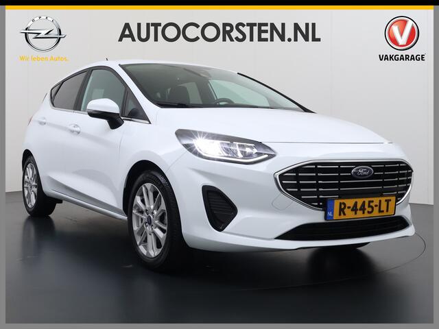 Ford FIESTA T 125PK Hybrid Titanium X Apple Carplay Android Auto Navi Bordherkenning Camera Ecc Cruise Control Pdc Lmv Privacy Glas Led Ford Sync 3 Keyless Bluetooth DAB+ 1e Eigenaar Origineel Nederlandse Auto ¤ 26000 nieuw!