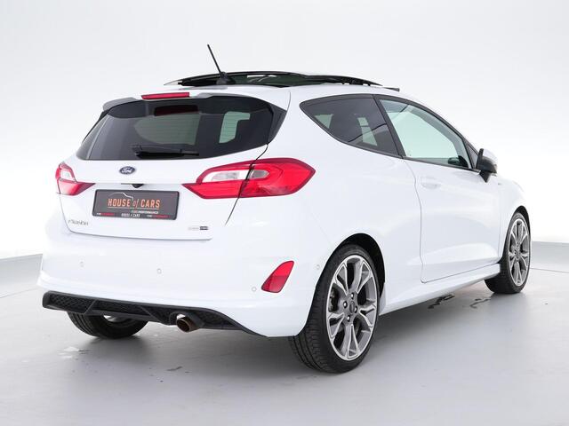 Ford FIESTA ST-Line 1.0 125pk AUTOMAAT |panoramadak|LED-koplampen|18" lichtmetalen wielen|Apple Carplay|blindspot|winter pack|parkeersensoren en camera|adaptive cruise control|