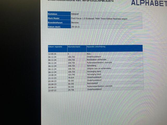 Ford FOCUS Wagon 1.0 EcoBoost Edition Business - Carplay, Navi, Camera, Cruise, Trekhaak