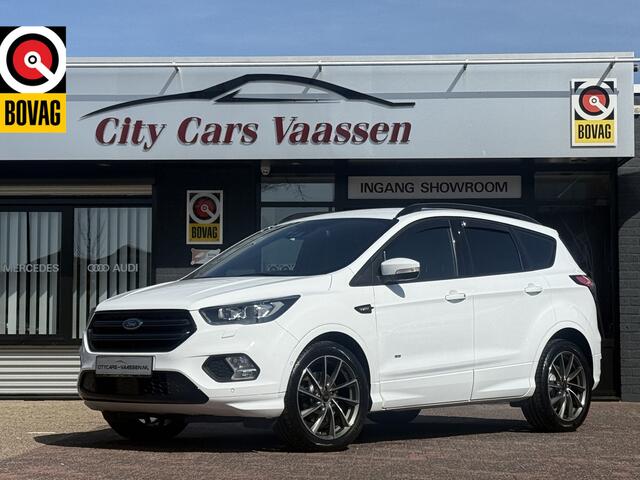 Ford KUGA 2.0 4x4 automaat ST Line 243 pk apple carplay camera climate ctr cruise ctr lmv 19 inch elktr trekhaak half leder/alcantara keyless entry dealer onderhouden