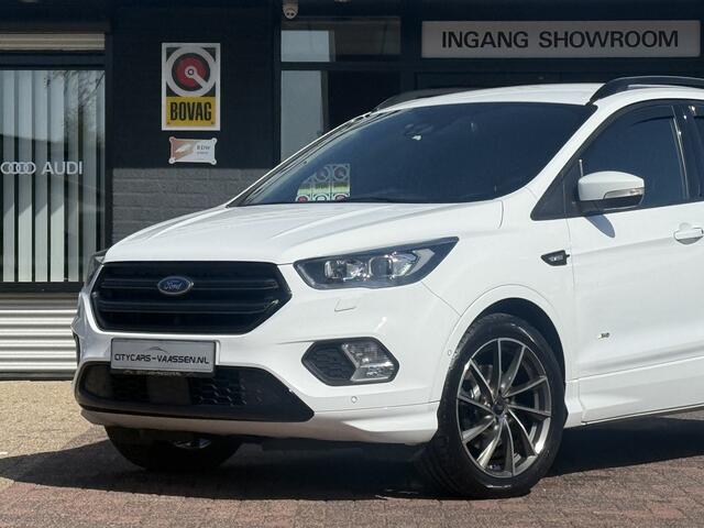 Ford KUGA 2.0 4x4 automaat ST Line 243 pk apple carplay camera climate ctr cruise ctr lmv 19 inch elktr trekhaak half leder/alcantara keyless entry dealer onderhouden