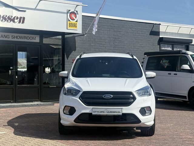 Ford KUGA 2.0 4x4 automaat ST Line 243 pk apple carplay camera climate ctr cruise ctr lmv 19 inch elktr trekhaak half leder/alcantara keyless entry dealer onderhouden