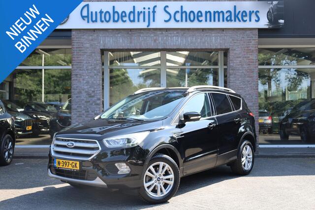 Ford KUGA 1.5 EcoBoost Titanium TREKHAAK-ELEC HALF-LEER STUUR/RUIT/STOEL/VERW. CARPLAY NAVI CLIMA CRUISE VOICE 2xPDC 17''LMV