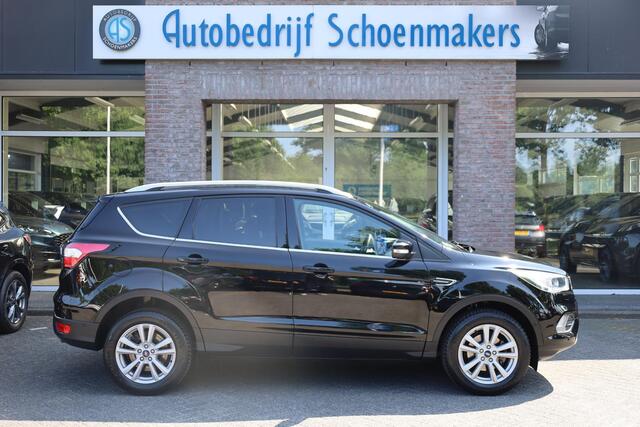 Ford KUGA 1.5 EcoBoost Titanium TREKHAAK-ELEC HALF-LEER STUUR/RUIT/STOEL/VERW. CARPLAY NAVI CLIMA CRUISE VOICE 2xPDC 17''LMV