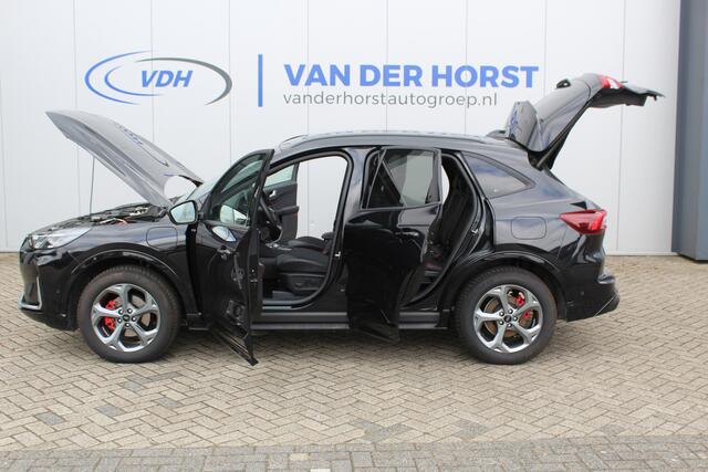 Ford KUGA 2.5-243pk PHEV ST-Line X Nieuwste model. Ultieme luxe hoogzitter met een trekgewicht van 2.100kg ! Schuif / kanteldak. Elektrisch inklapbare Trekhaak, vooruit, stuur, stoelverwarming V+A, 360 Camera, HUB, Apple/Androidauto, Elektrisch verstelbare stoelen,