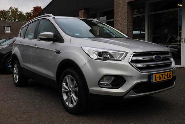 Ford KUGA 1.5 EcoBoost Titanium HALF-LEER TREKHAAK KEYLESS-START CLIMA CRUISE NAVI BT-TELEFOONVERB. PDC 17''LMV