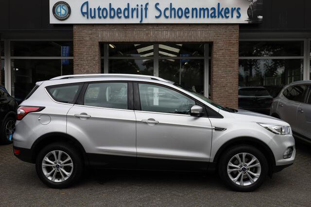 Ford KUGA 1.5 EcoBoost Titanium HALF-LEER TREKHAAK KEYLESS-START CLIMA CRUISE NAVI BT-TELEFOONVERB. PDC 17''LMV