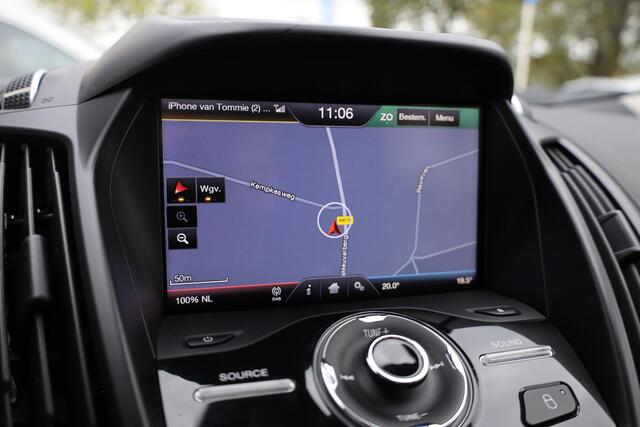 Ford KUGA 1.5 Titanium TREKHAAK HALFLEER CAMERA STOEL/RUITVERW. ELEC-KLEP NAVI CRUISE CLIMA DAB NAP 2XPDC 17''LMV