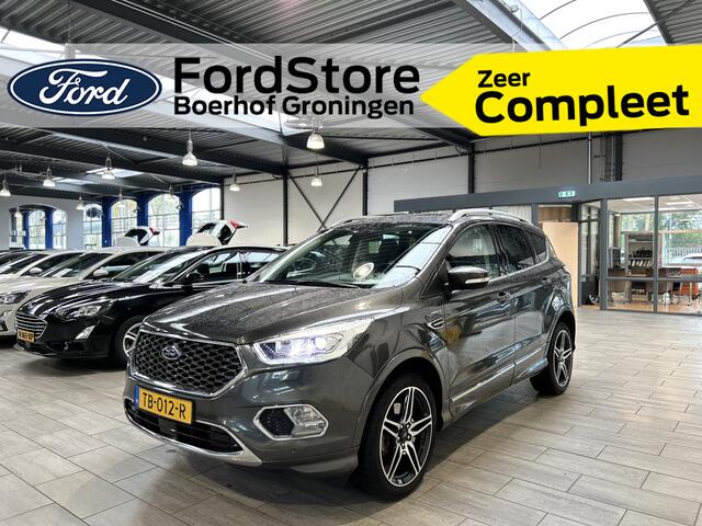 Ford KUGA 1.5 EcoBoost 182 pk Vignale | Trekhaak | Pano | Winter Pack | Leder | Camera | Adapt. cruise | 100% dealer onderh.
