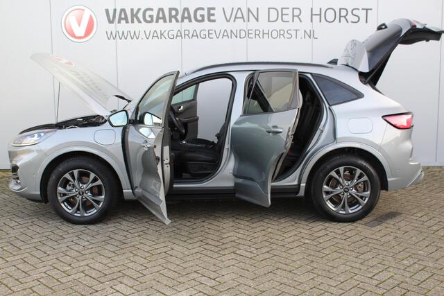 Ford KUGA 2.5 PHEV ST-Line X. Hybride rijden voor een reële prijs ! Android/Apple carplay, LED dagrijverlichting, Parkeersensoren, Climate control, Navigatie, Cruise Control, Bluetooth, Navigatie, Camera v+a, Metallic lak etc