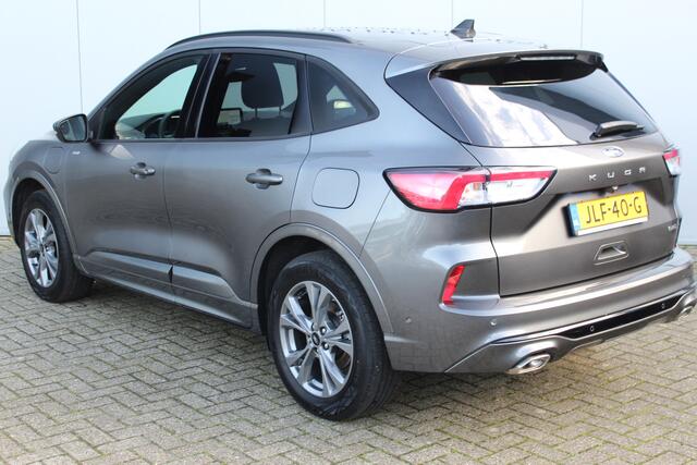Ford KUGA 2.5-225pk PHEV ST-Line X. Hybride rijden voor een reële prijs ! Adaptive Cruise Control, B&O soundsyst., Stoel-, stuur-, achterbank- en voorraamverwarming, Climate Control, Metallic lak, Camera v+a, Elektr. achterklep, Side- en lane assist etc.