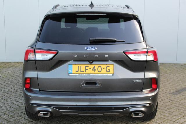 Ford KUGA 2.5-225pk PHEV ST-Line X. Hybride rijden voor een reële prijs ! Adaptive Cruise Control, B&O soundsyst., Stoel-, stuur-, achterbank- en voorraamverwarming, Climate Control, Metallic lak, Camera v+a, Elektr. achterklep, Side- en lane assist etc.