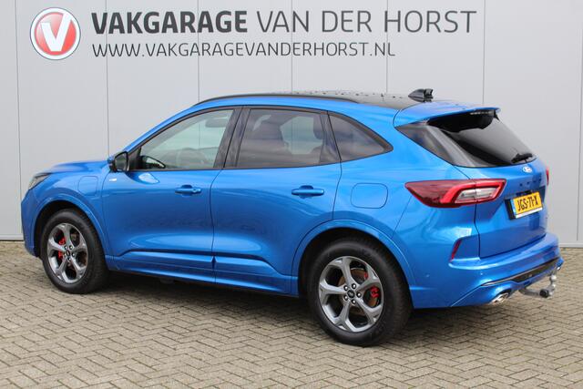 Ford KUGA 2.5-243pk PHEV ST-Line X. Nieuw Model ! Van ¤. 54.937,- voor ¤. 43.735,- ! Trekgewicht van 2.100kg ! Elektr. verstelb. AGR stoelen voor, Stoel-, stuur-, voorraam- en achterbank verwarming, Elektr. panorama/schuif-kanteldak , Trekhaak wegklapbaar,
