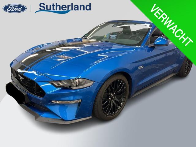 Ford MUSTANG Convertible 5.0 V8 GT | 450pk | 7.500KM! | Volledig Dealer onderhouden EU versie (zie papieren) | Adaptive cruise control | Achteruitrijcamera