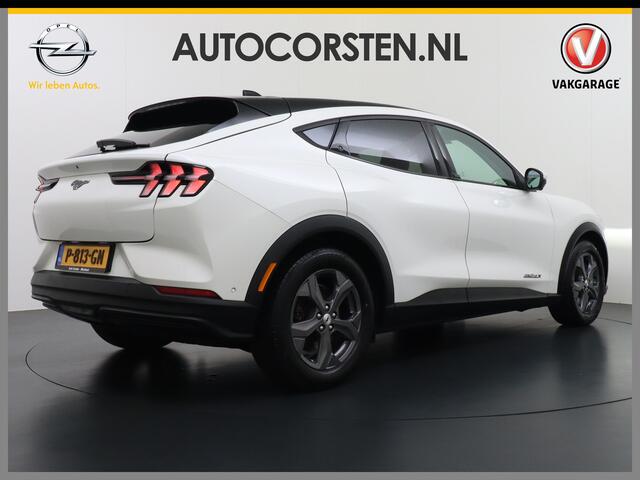Ford MUSTANG Mach-E Extended RWD 98kWh 301pk Leer Trekhaak Pano-Dak Adaptive Cruise Lane Centring/change Assist Stop&Go Apple Carplay Android Auto 360°Camera Active-Park-Assist PDC-a+v Sync4A Lmv B&O®-HiFi-10speakers Qi-laden LED Pre-Collision-Assist Elektr.verst.Stoe