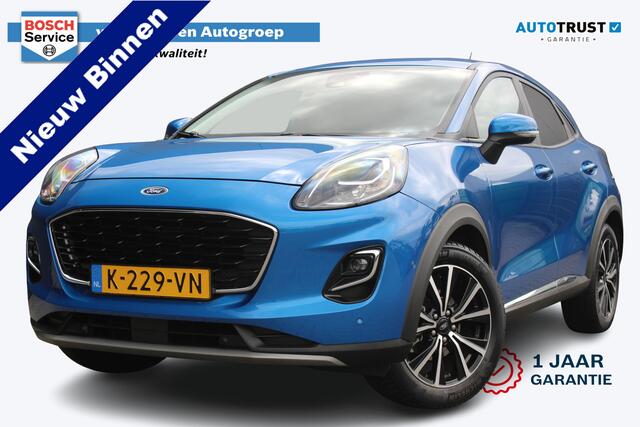 Ford PUMA 1.0 EcoBoost Titanium | Incl. 12 maanden garantie | Trekhaak | Dodehoek detectie | Cruise control | Apple Carplay/Android auto | Lichtmetalen velgen | Elektrische kofferklep | DAB | Airco | Climate control | Navigatie