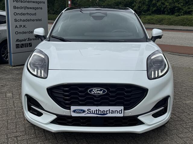 Ford PUMA 1.0 EcoBoost Hybrid ST-Line X 155pk Automaat | Panoramadak | Afneembare trekhaak | Winter Pack | Adaptive cruise control | 360 graden camera | Bang&Olufsen | Elektrsiche achterklep | Matrix LED