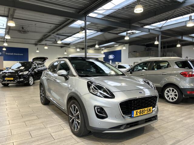 Ford PUMA EcoBoost Hybrid Titanium 155PK | Winterpack | Trekhaak | Dealer onderhouden | Pano | Adapt. Cruise |