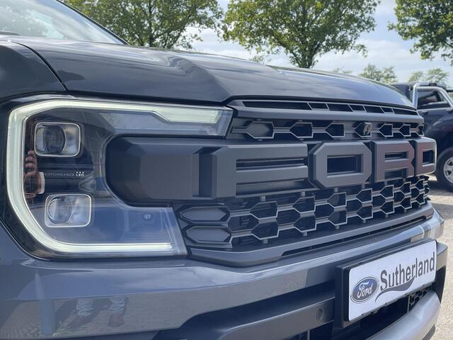 Ford RANGER 3.0 EcoBoost Raptor 288pk V6 Automaat Rijklaar! | Conquer Grey Metallic | Raptor Pack Nieuw Model | SYNC4 | 2.500kg Trekgewicht | Matrix LED Koplampen | Prijs incl. ombouwkosten Grijs Kenteken