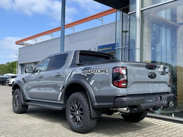 Ford RANGER 3.0 EcoBoost Raptor 288pk V6 Automaat Rijklaar! | Conquer Grey Metallic | Raptor Pack Nieuw Model | SYNC4 | 2.500kg Trekgewicht | Matrix LED Koplampen | Prijs incl. ombouwkosten Grijs Kenteken