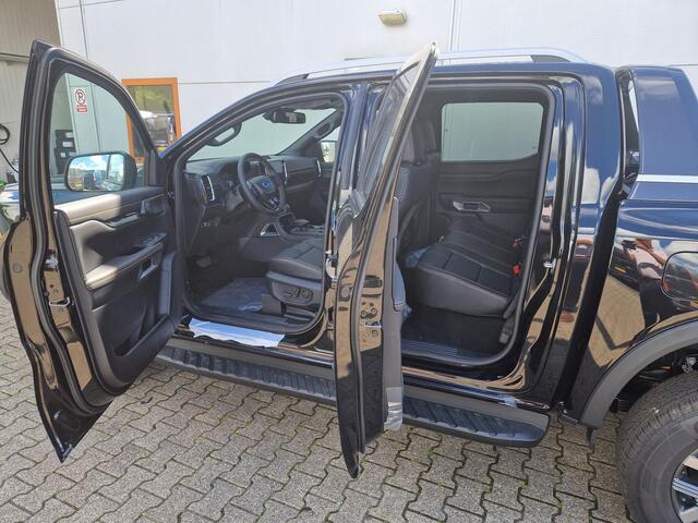 Ford RANGER DoubleCab Wildtrak 2.3 PHEV 278pk 10traps automaat Agate Black, Wildtrak bekleding, Cargo Convenience package #2, Single Phase Charge Cord XL, Technology pack plus trailer