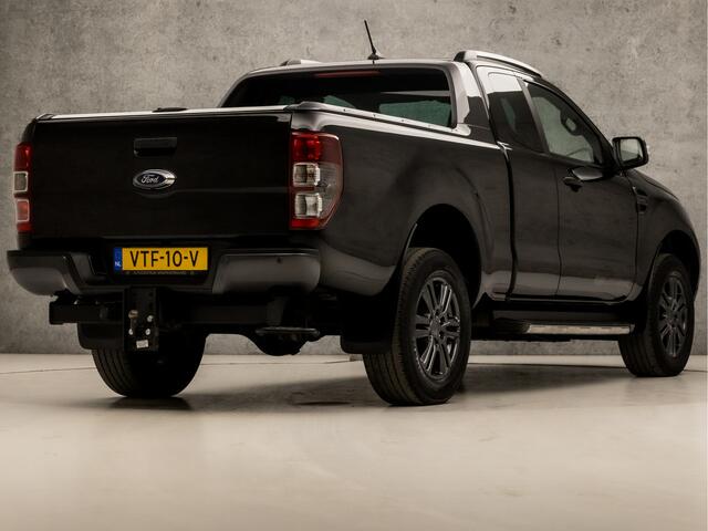 Ford RANGER 2.0 EcoBlue Wildtrak Supercab 213Pk Automaat (APPLE CARPLAY, GROOT NAVI, CAMERA, LEDER, TREEPLANKEN, TREKHAAK, ZWART HEMEL, STOELVERWARMING, KEYLESS, NIEUWSTAAT)