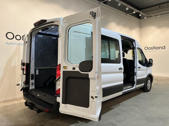 Ford TRANSIT 2.0 TDCI L3H2 DC Dubbel Cabine Trend 130 PK / Euro 6 / Airco / Schuifdeur L + R / Cruise Control / Camera / Trekhaak