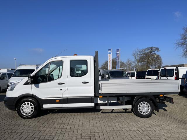 Ford TRANSIT 350 2.0 TDCI L3H1 DC 7 persoons pickup / vaste prijs rijklaar ¤ 18.950 ex btw / lease vanaf ¤ / airco / cruise / open laadbak / trekhaak 2650 kg / euro 6 diesel