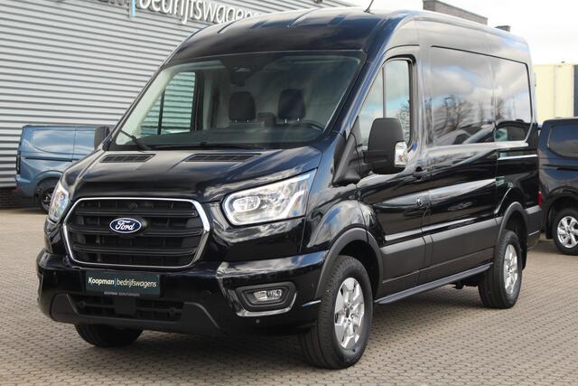 Ford TRANSIT 350 2.0TDCI 165pk L2H2 Limited | Automaat | 360° Camera | Adap. Cruise | Carplay/Android | Lease 753,- p/m
