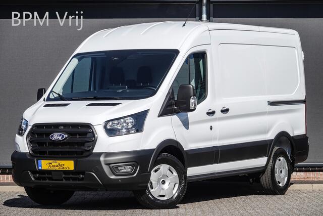 Ford TRANSIT L2H2 2.0Tdci 130Pk | 350 | Trend | 2xSchuifdeur | Virtual Cockpit | Achteruitrijcamera | Trekhaak | Frozen White
