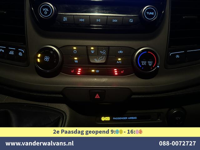 Ford TRANSIT 2.0 TDCI 131pk L3H2 Euro6 Airco | Camera | Navigatie | Android Auto | Cruisecontrol Parkeersensoren, Stoelverwarming, Verwarmde voorruit, Elektrisch verstelbare bestuurdersstoel, Bijrijdersbank