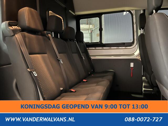 Ford TRANSIT 2.0 TDCI 131pk L3H2 Dubbele Cabine Euro6 Airco | 6-Zits | LED | 2500kg Trekhaak Cruisecontrol, Verwarmde voorruit, Parkeersensoren