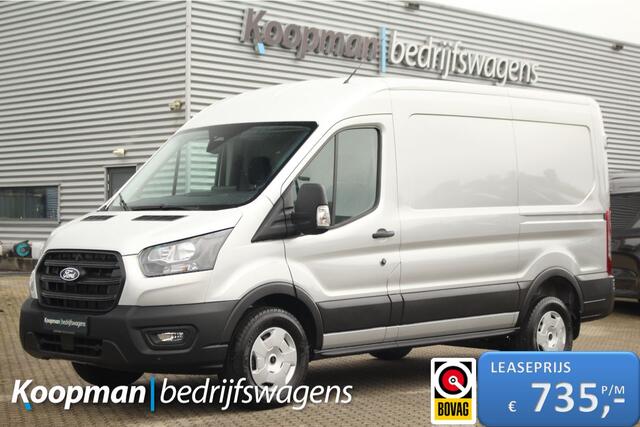 Ford TRANSIT 350 2.0TDCI 165pk L2H2 Trend | Automaat | 2800kg trekgewicht | Carplay/Android | Camera | Cruise | Sync 4 13" | Lease 735,- p/m
